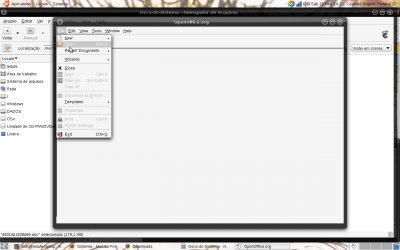 Linux: Abrir arquivo no OpenOfficeWriter 