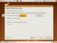 Ubuntu Linux: Particionamento guiado