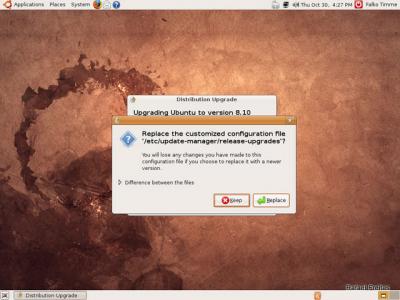 Ubuntu Linux: substituir arquivo de configurao 