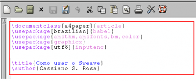 Linux: Sweave: Interface entre R e LaTex