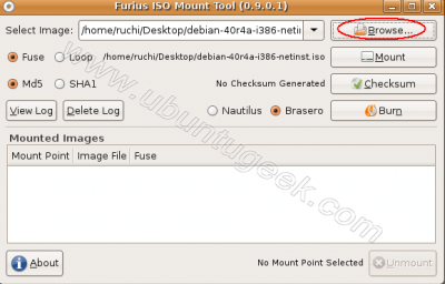 Linux: Montando ISO, NRG, IMG etc com Furius ISO Mount