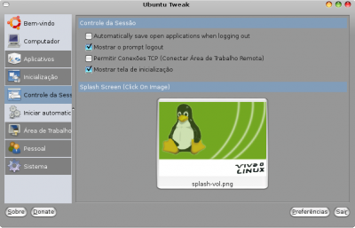 Linux: Splash do VOL no seu GNOME