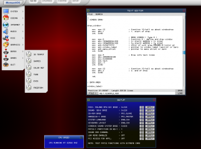 Linux: MenuetOS: o incrvel sistema de um disquete s