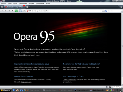 Instalando o navegador Opera no Mandriva One e superior