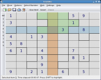 Linux: Sudoku no KDE (game)