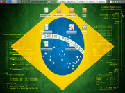 Xfce Debian Wheezy com Wallpaper Brasil + conky duplo