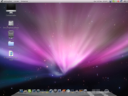 Gnome Ubuntu, com tema do MAC OS e cairo dock