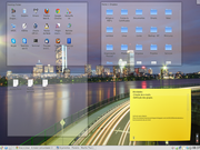KDE CentOS+KDE. Widgets: Notes + Folder View