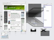 Fluxbox Fluxbox com Desktop Branco - TwinView