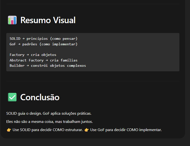 RELACAO DO SOLID COM GOF (CRIACIONAIS)