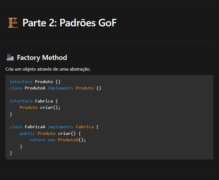 RELACAO DO SOLID COM GOF (CRIACIONAIS)