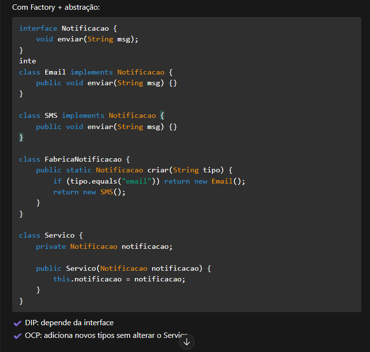 RELACAO DO SOLID COM GOF (CRIACIONAIS)