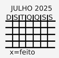 Calendário de hábitos