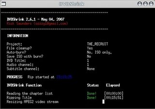 Linux: xDVDShrink - terminal de informaes