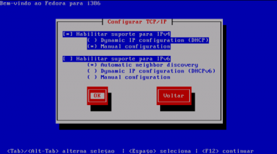 Instalando o Linux: configurao manual de IP 