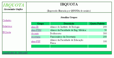 Linux: IBQUOTA - Gerenciador de Impresso por Usurio