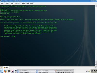 Linux: nagios no fedora 8 - erro 3