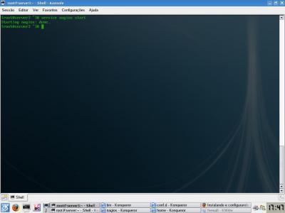 Linux: Iniciando o nagios 