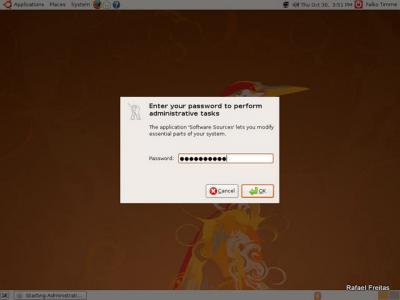 Ubuntu Linux: senha de administrador 