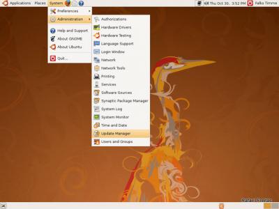 Ubuntu Linux: Gerenciador de Atualizações 