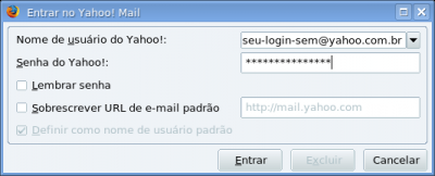 Verificando se h mensagens em sua caixa postal Yahoo