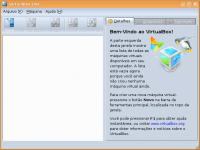 Linux: Virtualbox - tela inicial 