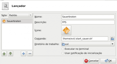 Linux: Criando ícone do jogo Sauerbraten no XFCE
