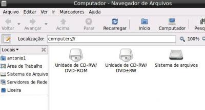 Configurando DVD via porta usb no ubuntu