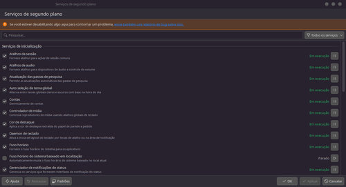 Linux: Trazendo de volta o Servios em Segundo Plano no Plasma6