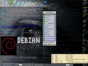 Fluxbox Debian GNU/Linux + Fluxbox, GKrellm, etc..