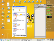 KDE Simples Screen do kurumin com miranda e amsn