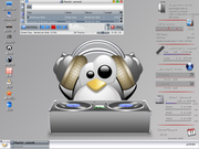 KDE DJ Tux