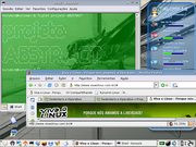 KDE explorando verde com transpa...