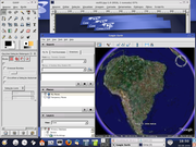 KDE GIMP & Google Earth