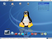 KDE Gdesklets+Gdeskcal+themas=MACOSX,RPANTHER e icones do OSX