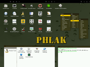 Fluxbox Meu PHLAK + Terminal + Contr...