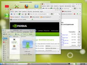 KDE OpenSUSE de teste 12.3, com driver NVIDIA novo.