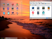 KDE Mint com KDE e ícones...
