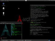 MATE Arch Linux virtualizando gentoo
