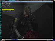 Tiling window manager Slackware rodando Resident evil 2 remake