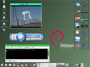KDE Green Debian