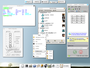 Enlightenment Debian Etch + E17 + Mac OS Theme