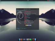KDE Debian KDE com Adapta theme e docky