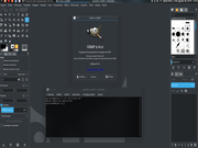 KDE Gimp 2.10 no Debian híbrido