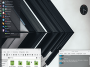 KDE Fedora 33 KDE Gray/Green