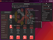Gnome Ubuntu 21.10 Orchis-red-dark