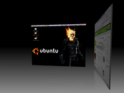 Gnome Ubuntu 9.04 com Comiz ativado