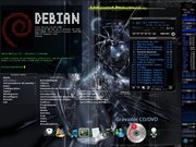 Fluxbox Debian 5.0  gkrellm + adeskl...