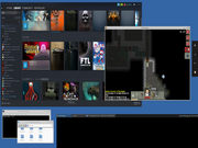 Xfce Steam c/ jogos Windows