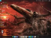 Debian 13 com Plasma6, cairo-dock e Conky